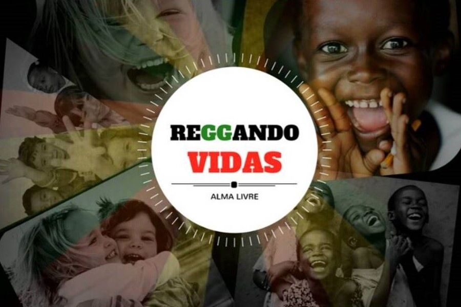 Logotipo do Projeto Reggando Vidas da Banda Alma Livre