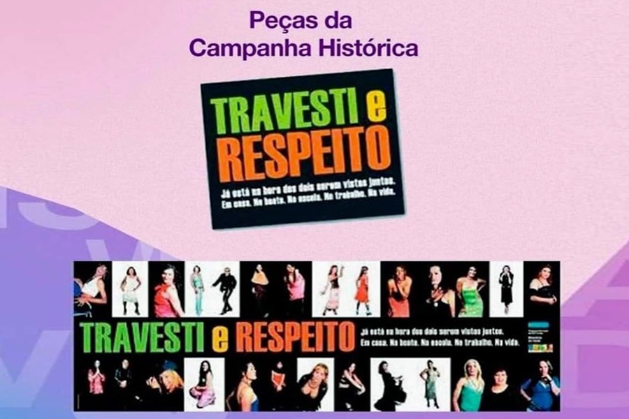 Peças da Campanha Histórica "Visibilidade Trans"