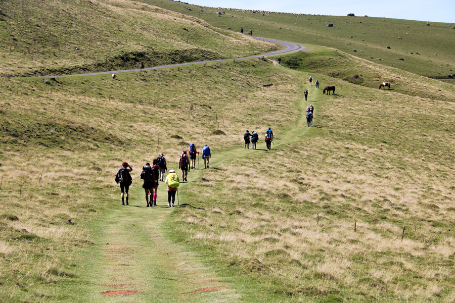 Foto da paisagem do Caminho de Santiago de Compostela, Espanha