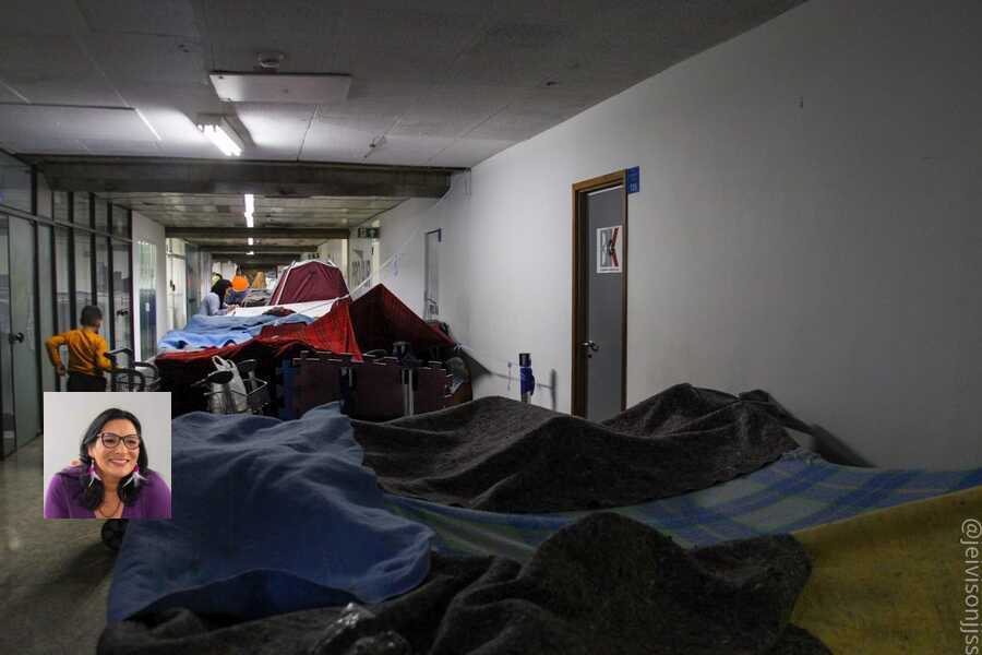 Acampamento dos refugiados afegãos no aeroporto de Guarulhos