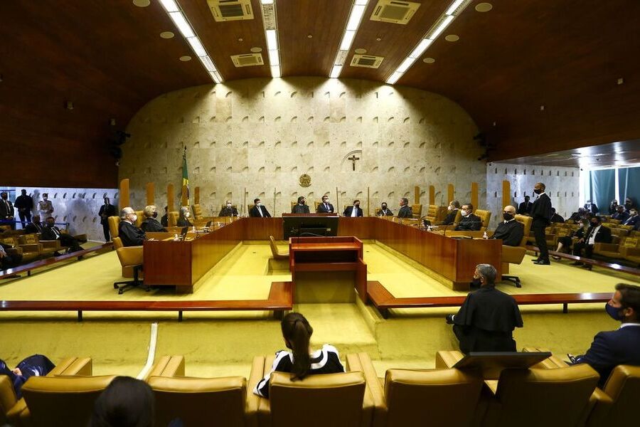 Plénario do Supremo Tribunal Federal em sessão dos ministros