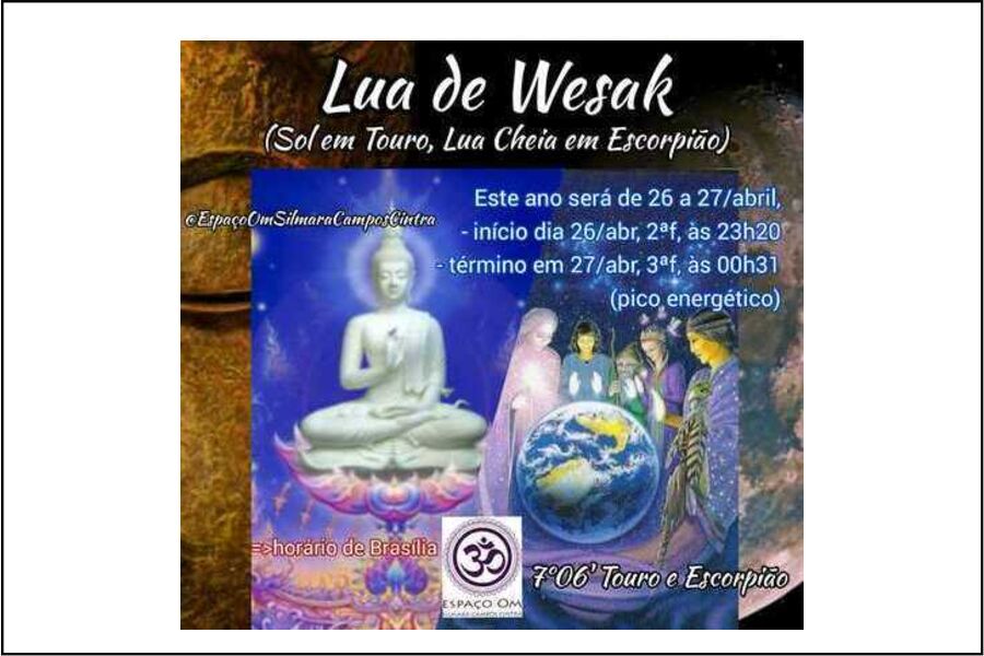 Ilustração da Lua de Wesak