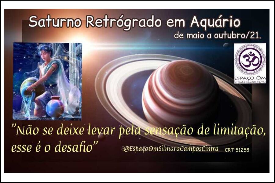 Ilustração para Saturno Retrógrado em Aquário