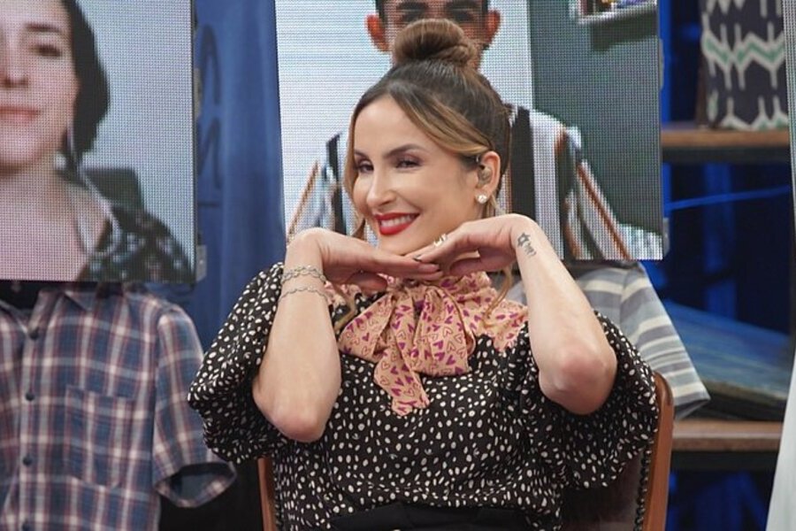 Foto da cantora Claudia Leitte no programa Altas Horas