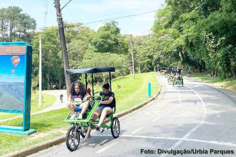 Bicicletas e Triciclos percorrem vias do Horto Florestal